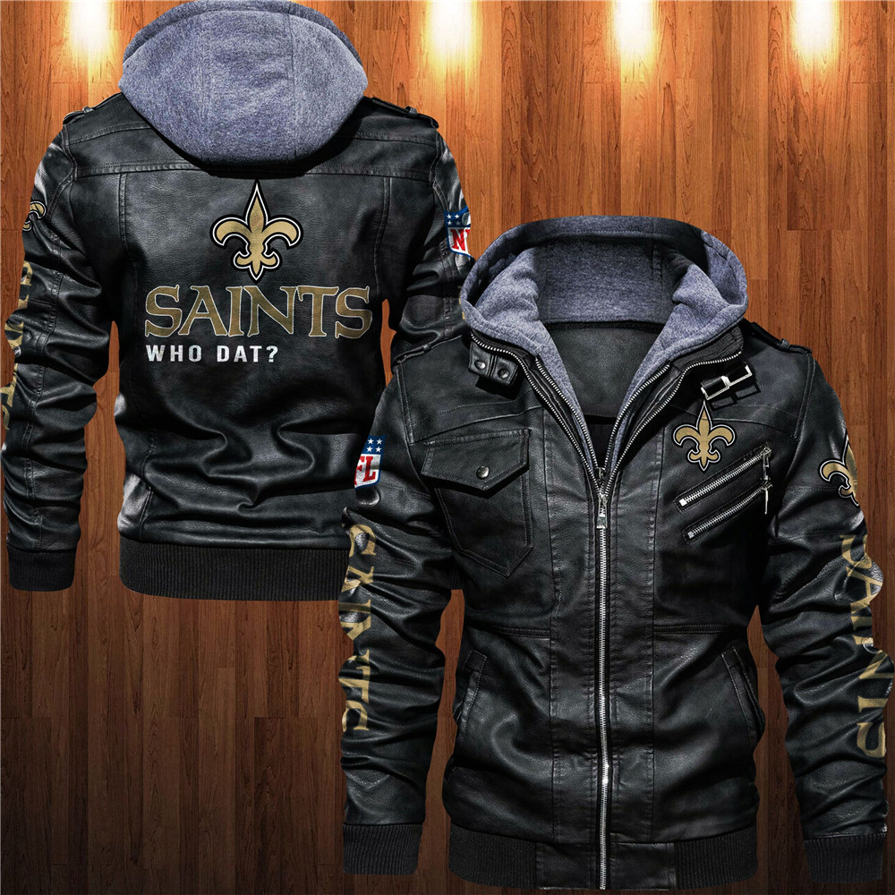 New Orleans Saints 2D Leather Jacket Gift For Men