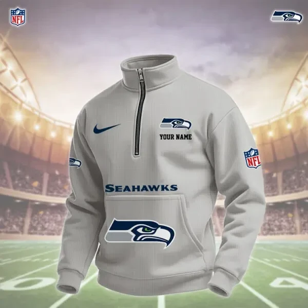 Seattle Seahawks Pullover Half Zipper