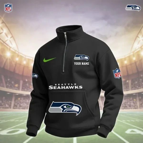 Seattle Seahawks Pullover Half Zipper