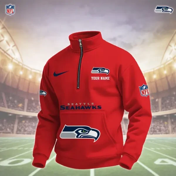 Seattle Seahawks Pullover Half Zipper