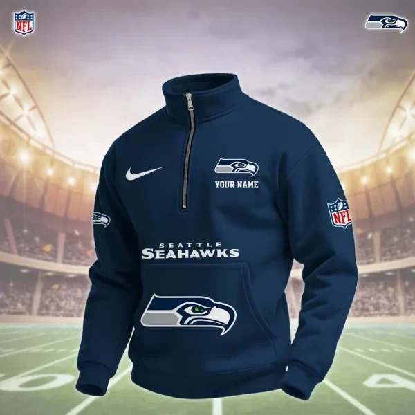 Seattle Seahawks Pullover Half Zipper