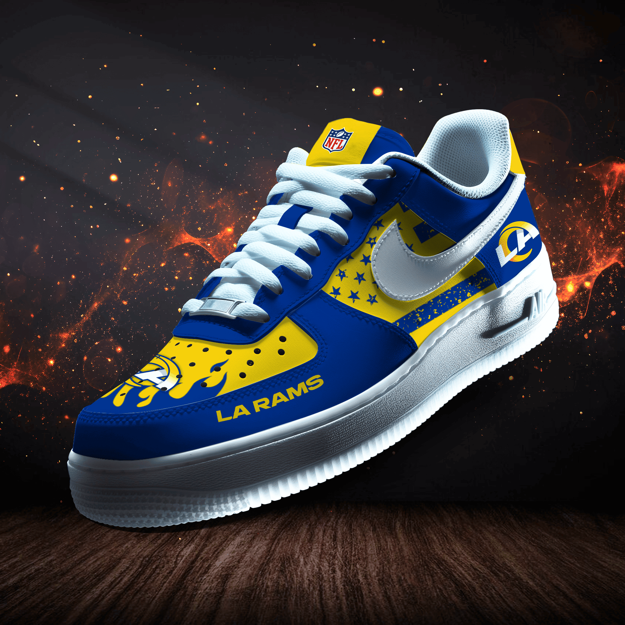 Los Angeles Rams | New Collection Trending Air Force 1 Sneakers