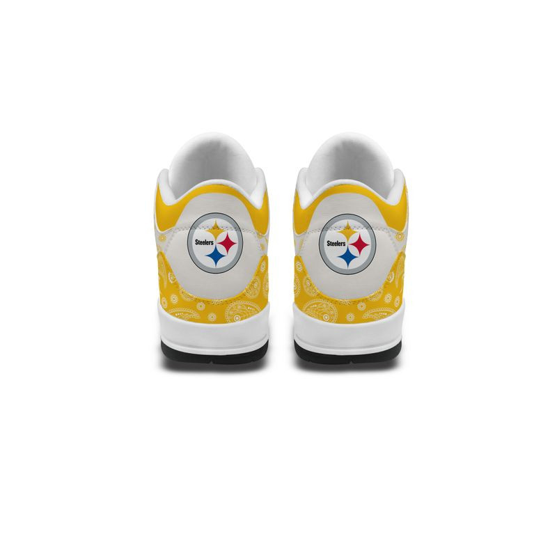 Pittsburgh Steelers Basic Leather JD03 Shoes Men and Women PBF2D1K