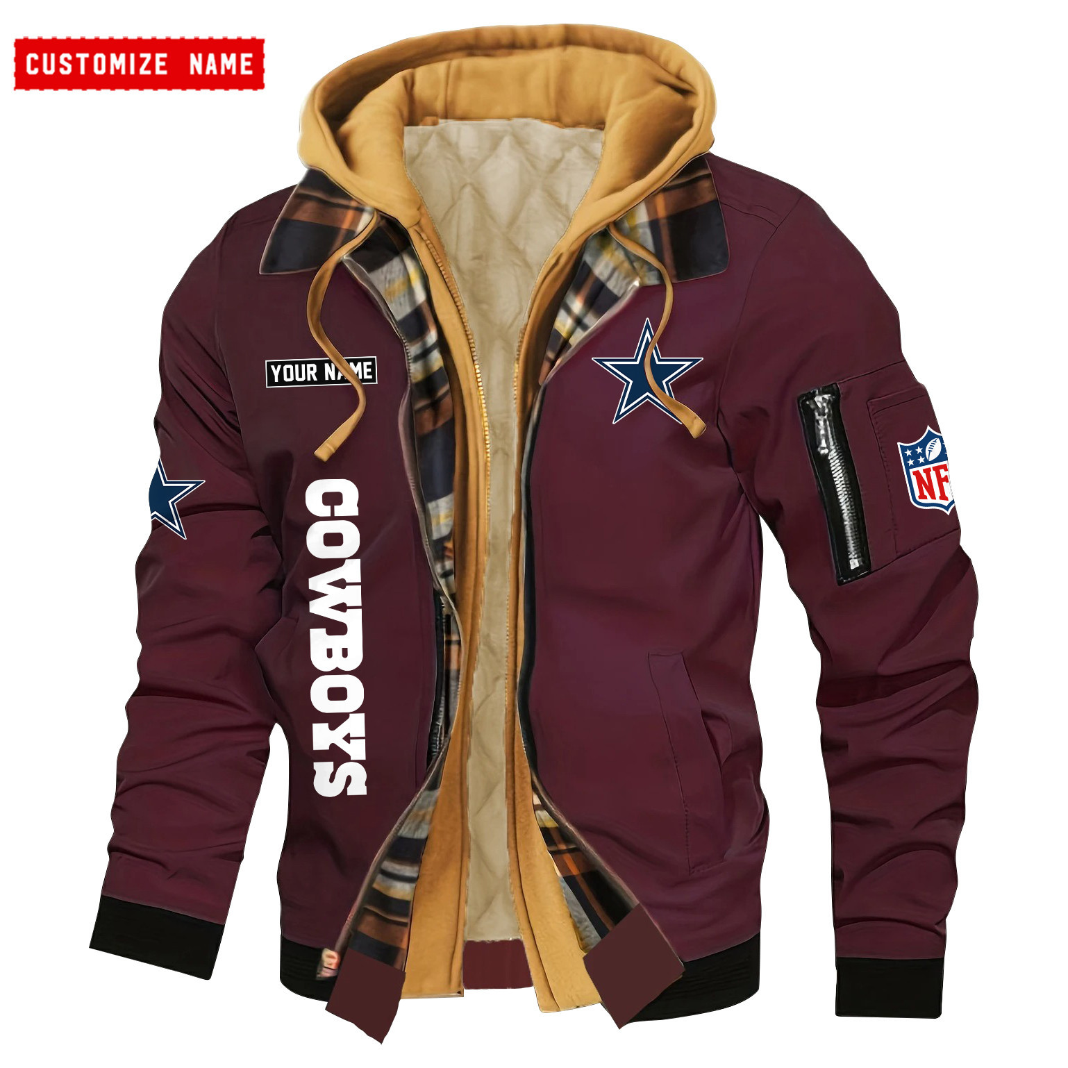 Dallas Cowboys Jacket Casual Fake Two Piece Design SPTJCFTPD041