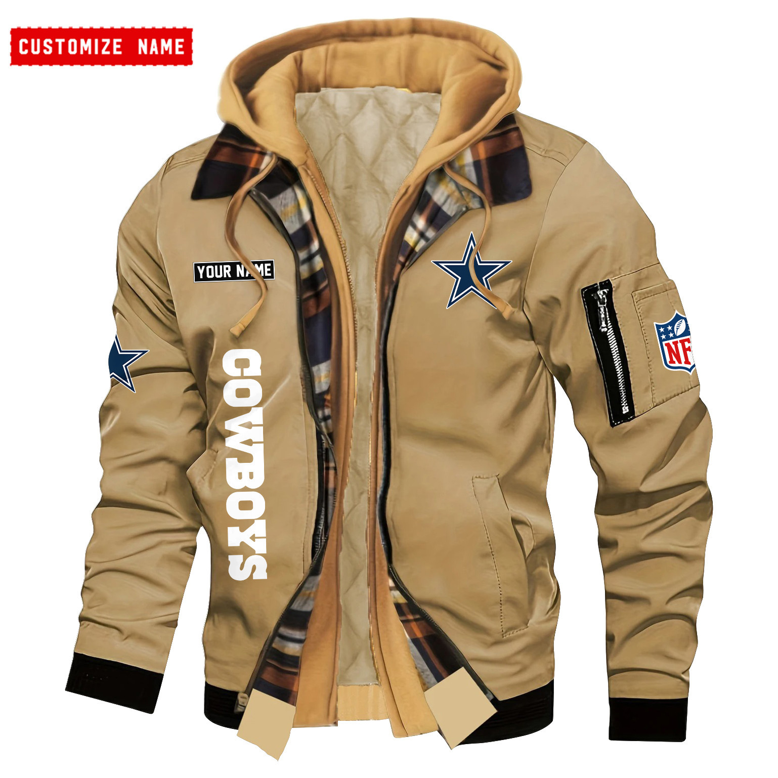 Dallas Cowboys Jacket Casual Fake Two Piece Design PB8U9MI