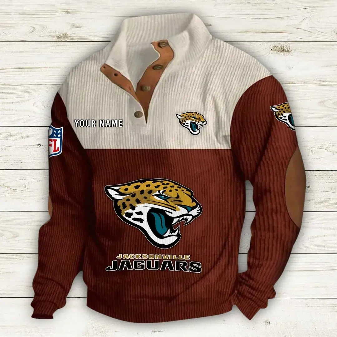 Jacksonville Jaguars Double Stand Collar Sport Hoodie PB1ZIQR