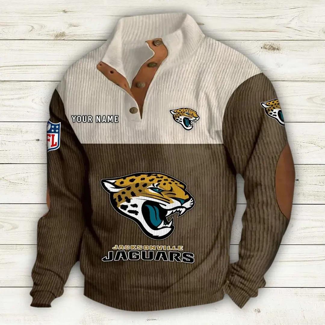 Jacksonville Jaguars Double Stand Collar Sport Hoodie PB1ZIQR