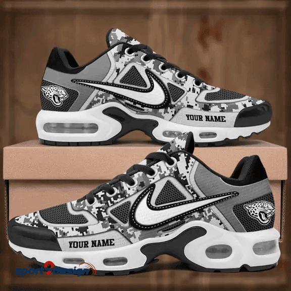 Jacksonville Jaguars Custom Camo Print Athletic T-N Sneakers PBG3HV2