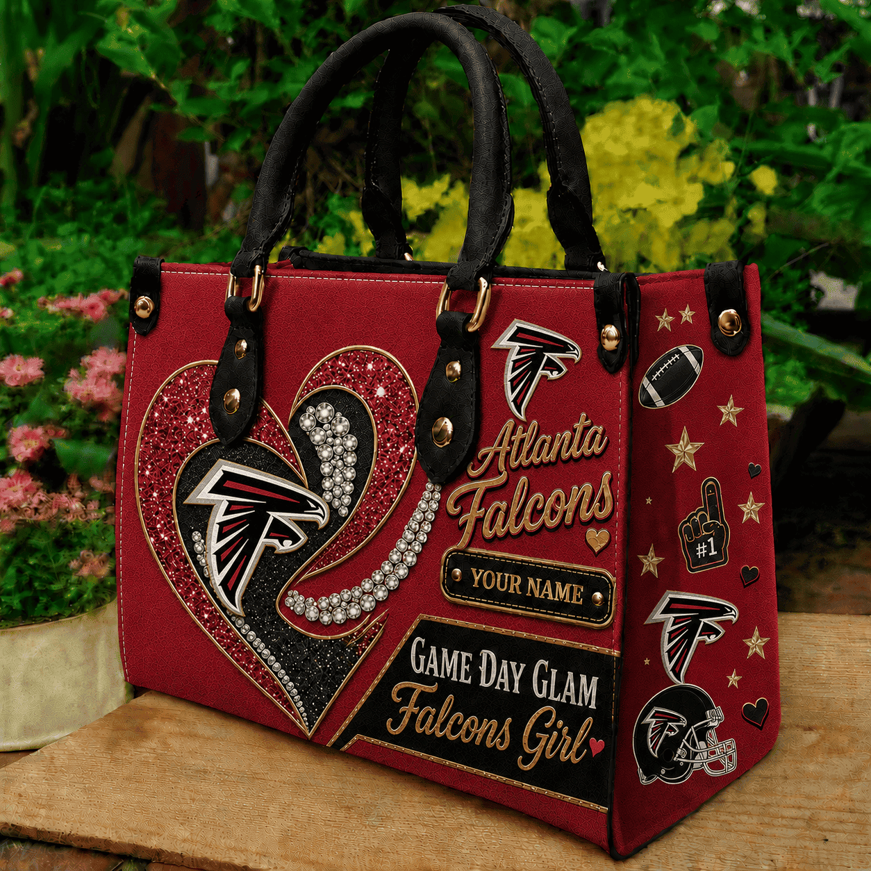 Atlanta Falcons NFL Premium Leather Hand Bag Personalized Gift For Fan Men Women - Limited Edition MGF13