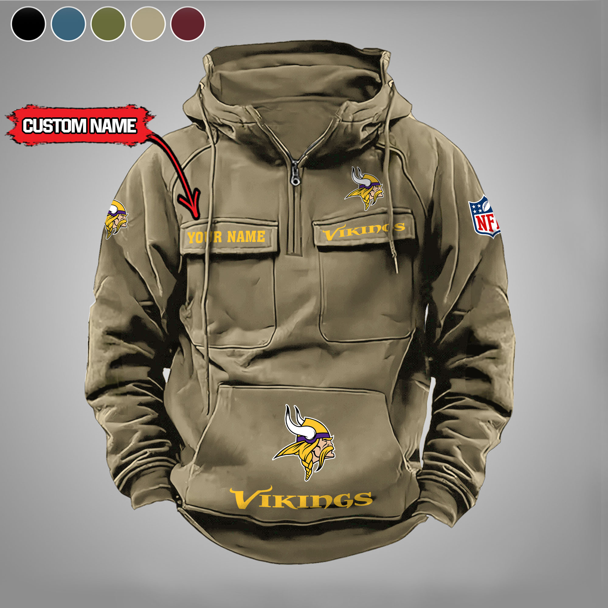 Minnesota Vikings Vintage Men Hoodies DV5 PBAH0B4