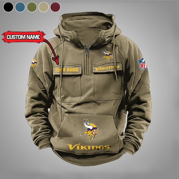 Minnesota Vikings Vintage Men Hoodies DV5 PBAH0B4