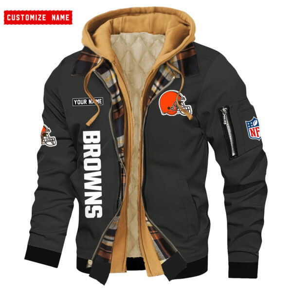 Cleveland Browns Jacket Casual Fake Two Piece Design PB1L8ZS