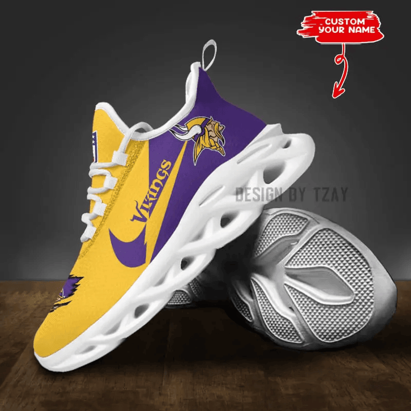 Minnesota Vikings Personalized Maxsoul Sneakers PBYK7GD