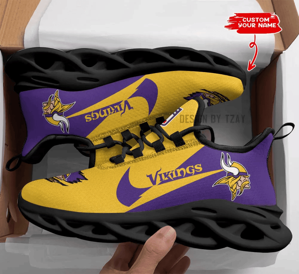 Minnesota Vikings Personalized Maxsoul Sneakers PBYK7GD