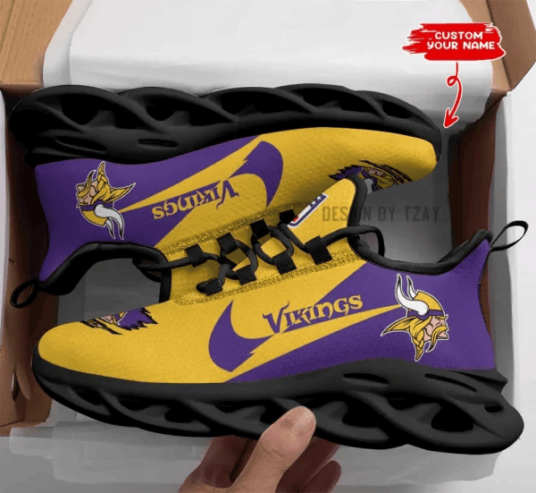 Minnesota Vikings Personalized Maxsoul Sneakers PBYK7GD