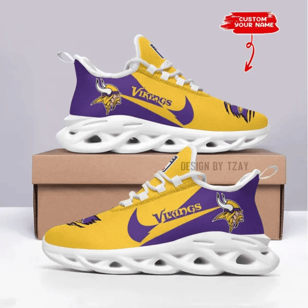 Minnesota Vikings Personalized Maxsoul Sneakers PBYK7GD
