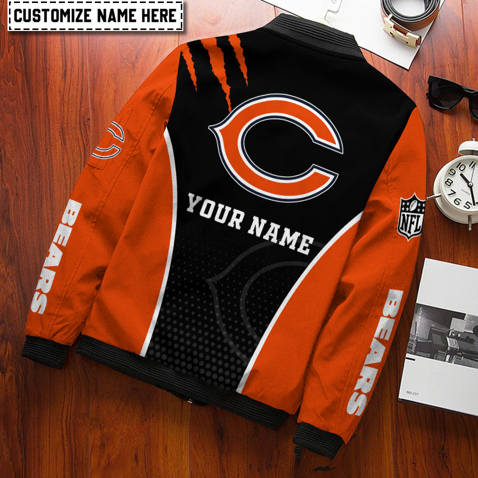 Chicago Bears Personalized Bomber Jacket PBT3G4U