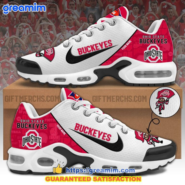 Ohio State Buckeyes Personalized Plus T-N Youth Sneakers TD451