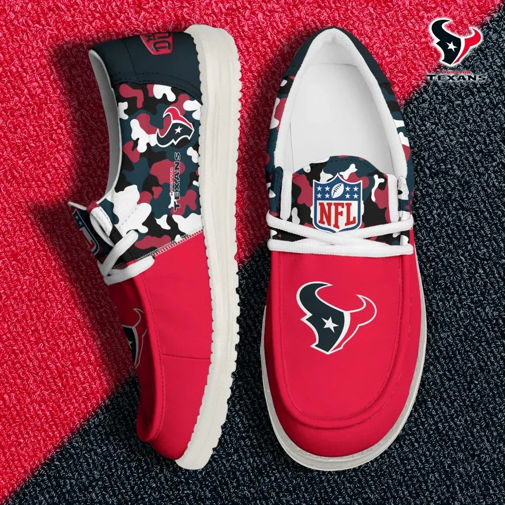 Houston Texans Canvas Loafer Shoes