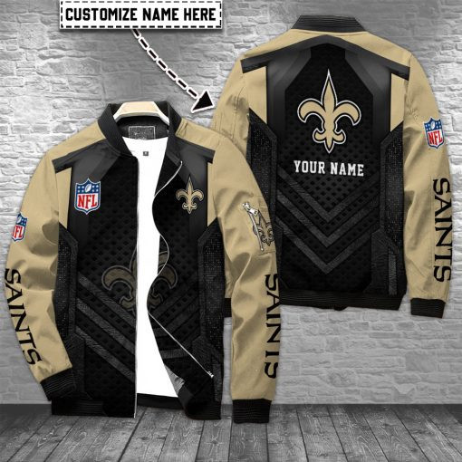 New Orleans Saints Personalized Bomber Jacket PB1RDHH