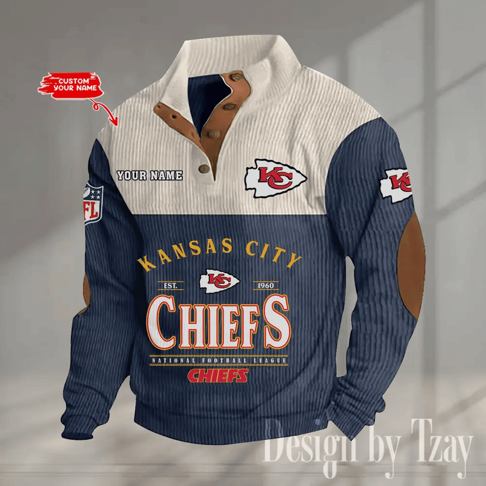SPECIAL LIMITED EDITION IN 2025 - Kansas City Chiefs Double Stand Collar Sport Hoodies S9DBSCH1374