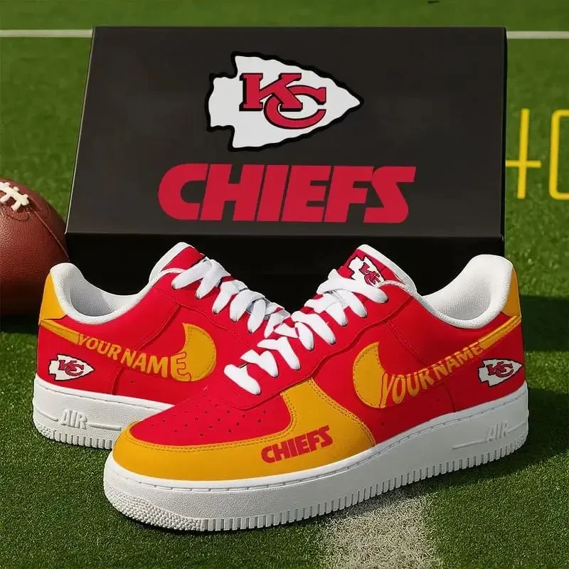 Kansas City Chiefs Personalized Colorful AF1-1 Shoes CDAF33