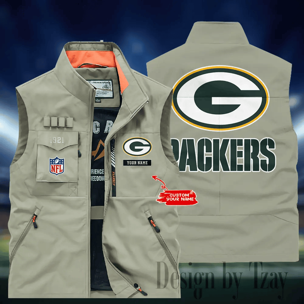 Green Bay Packers Sleeveless Jacket Multicolor PBJR8J9