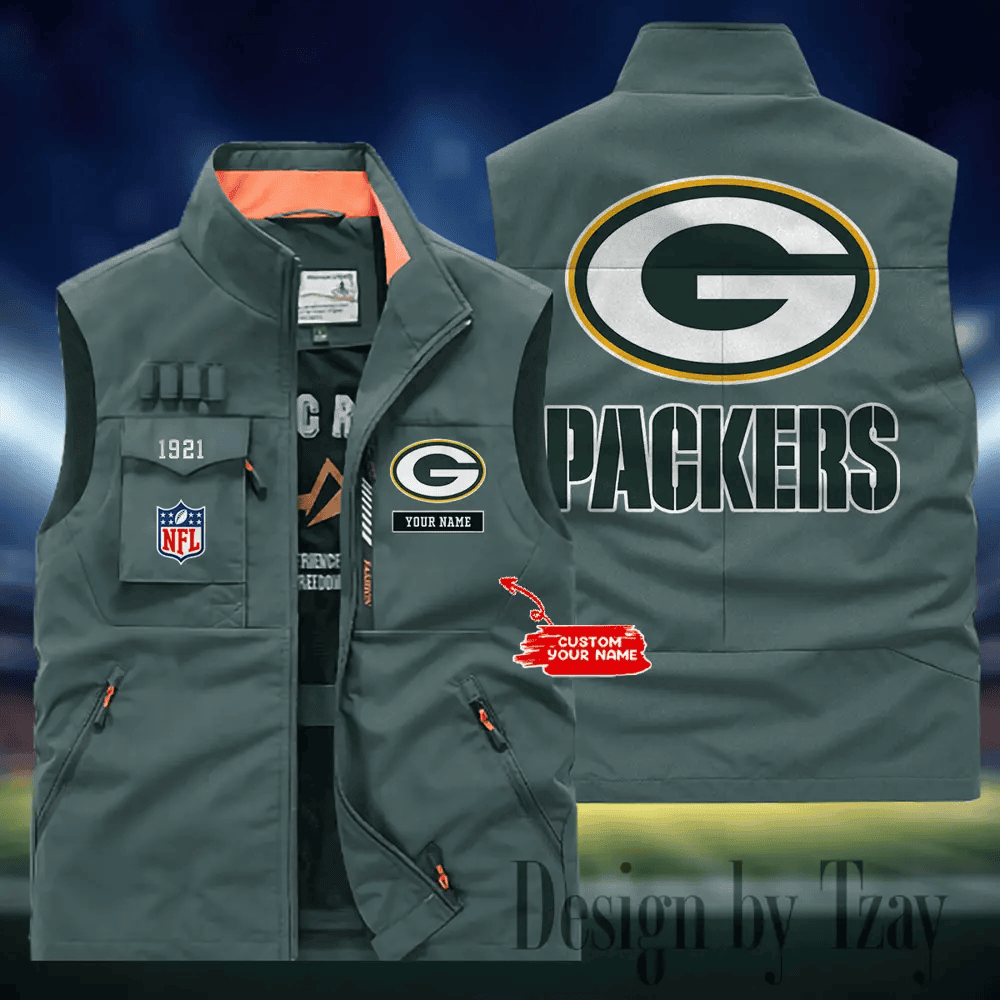 Green Bay Packers Sleeveless Jacket Multicolor PBJR8J9