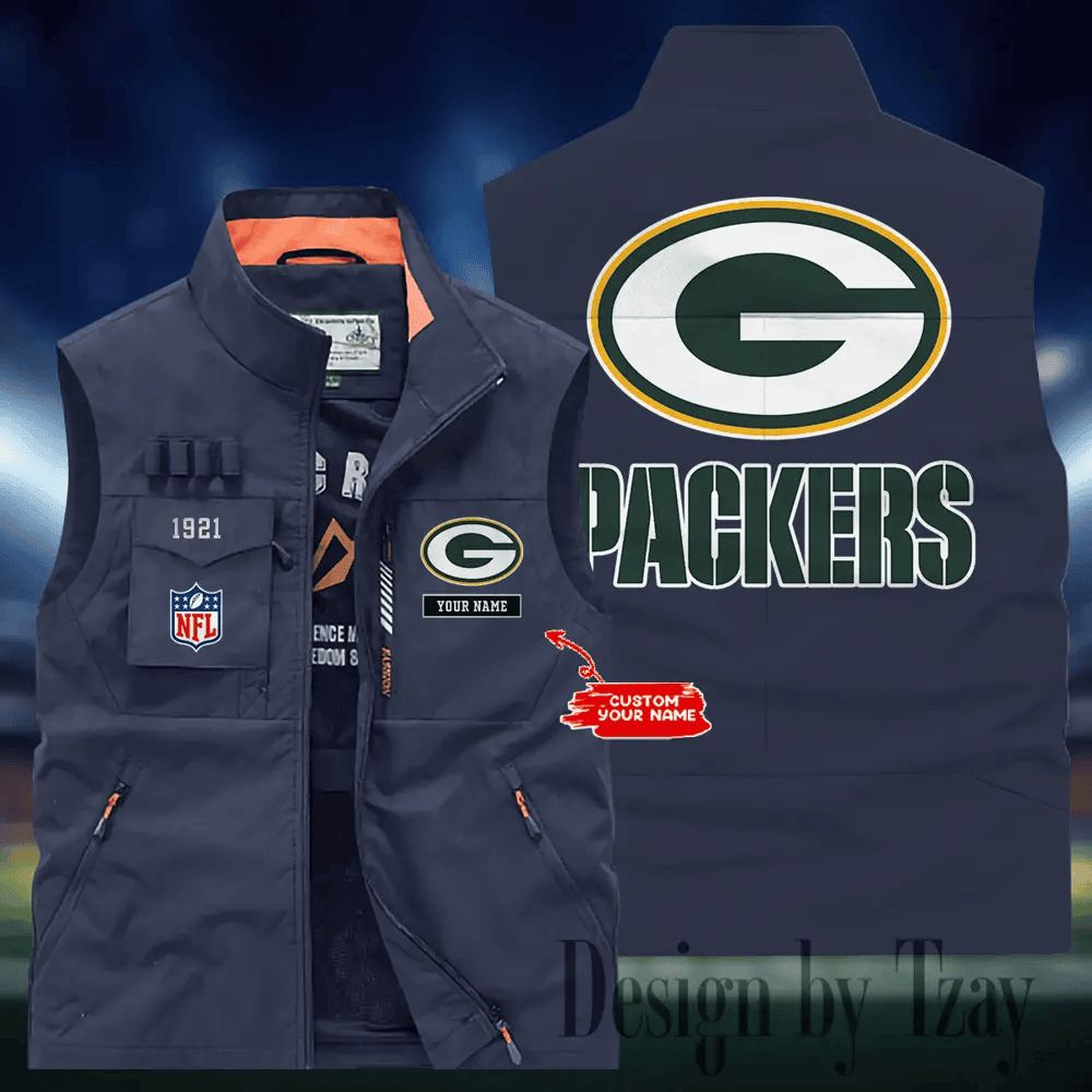 Green Bay Packers Sleeveless Jacket Multicolor PBJR8J9