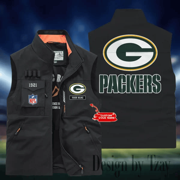 Green Bay Packers Sleeveless Jacket Multicolor PBJR8J9