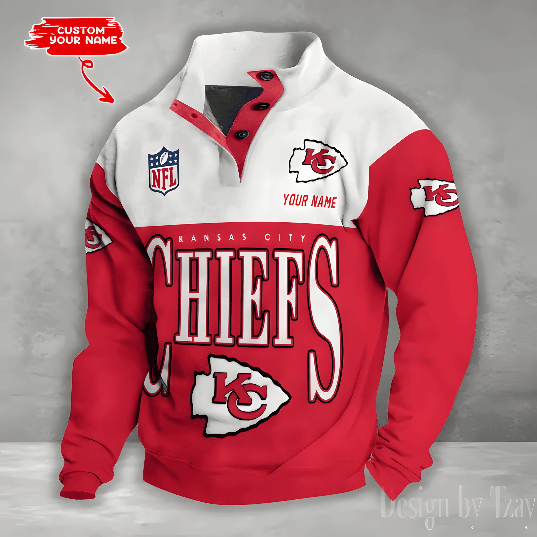 SPECIAL LIMITED EDITION IN 2025 - Kansas City Chiefs Double Stand Collar Sport Hoodies S9DBSCH1358