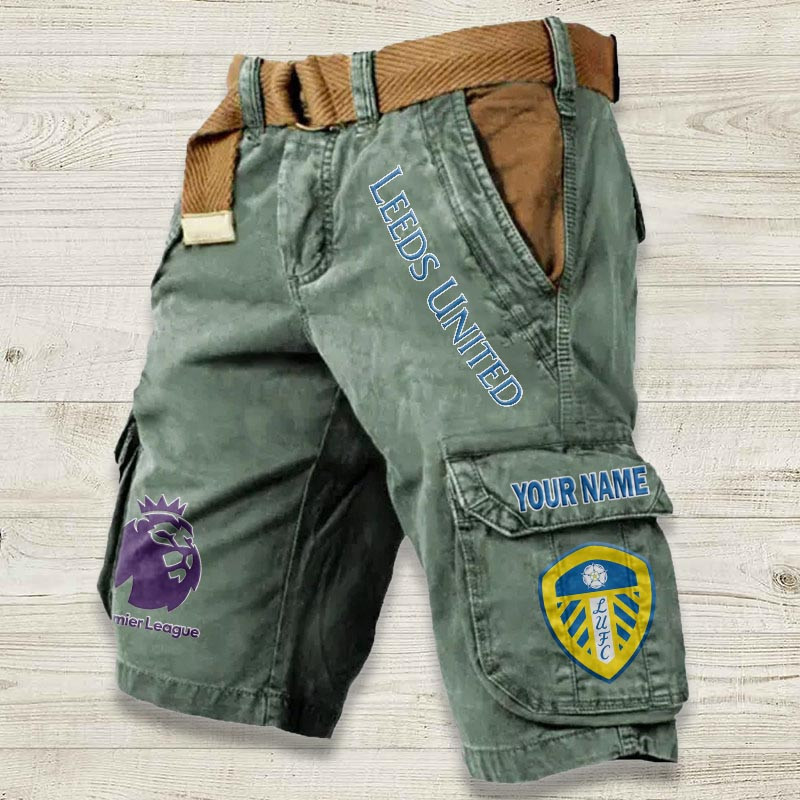 Leeds United Print Cargo Shorts GH134F