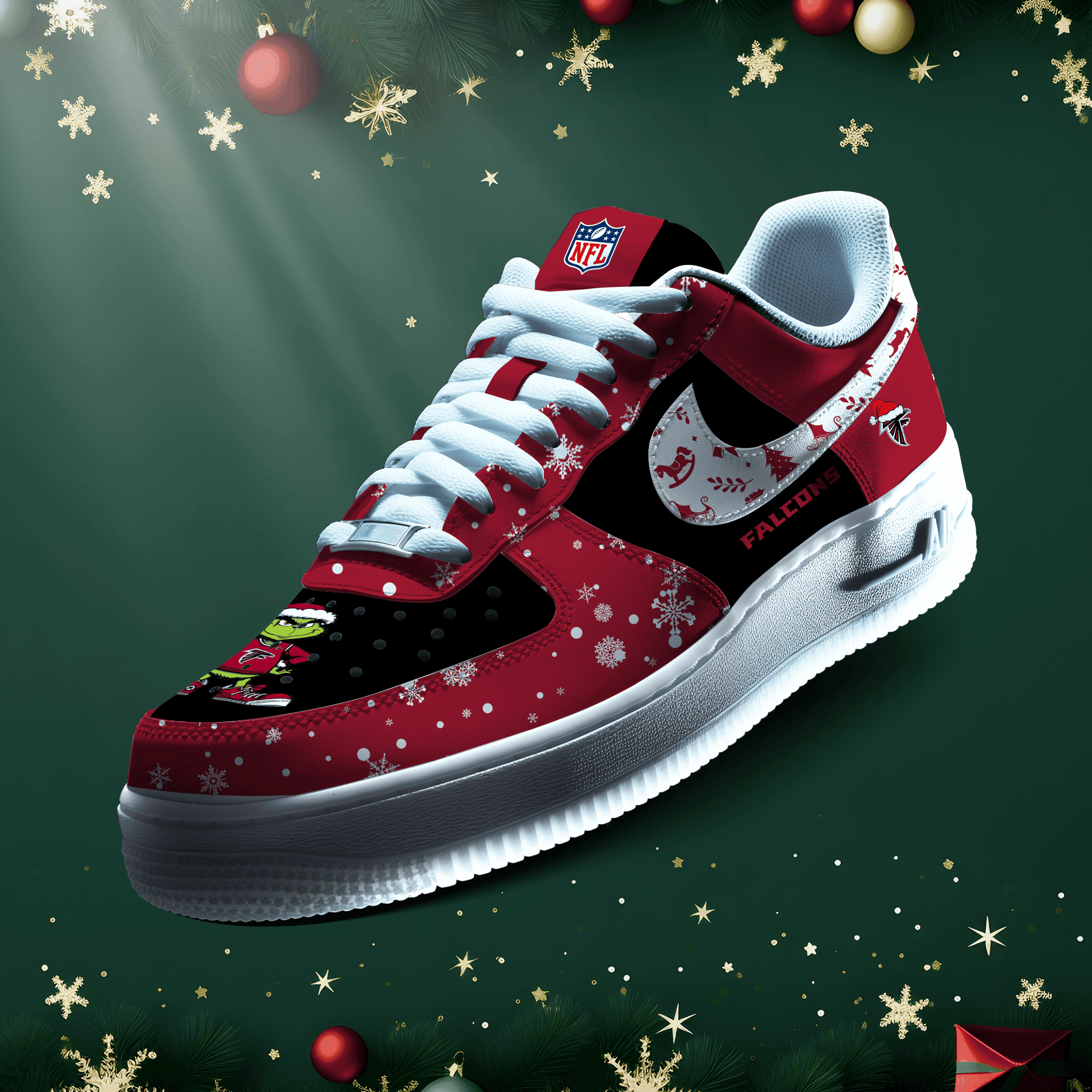 Atlanta Falcons | New Air Force 1 Collection x CHRISTMAS