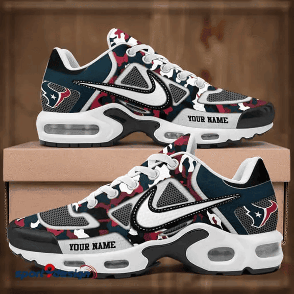 Houston Texans Custom Camo Print Athletic T-N Sneakers SPTTNSHOES111