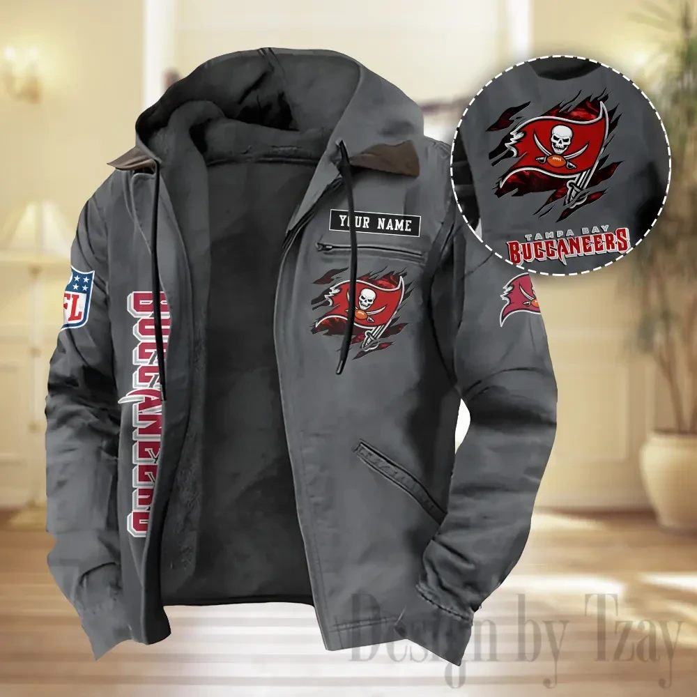 Tampa Bay Buccaneers Men Classic Badge Winter Jacket SPTPJH223