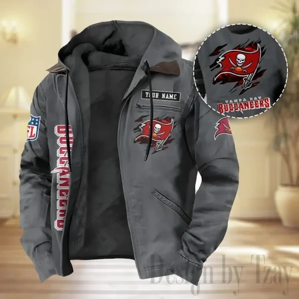 Tampa Bay Buccaneers Men Classic Badge Fleece-Lined Jacket PBSW0ML