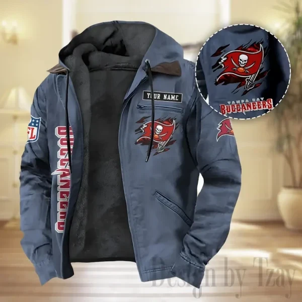 Tampa Bay Buccaneers Men Classic Badge Fleece-Lined Jacket PBSW0ML