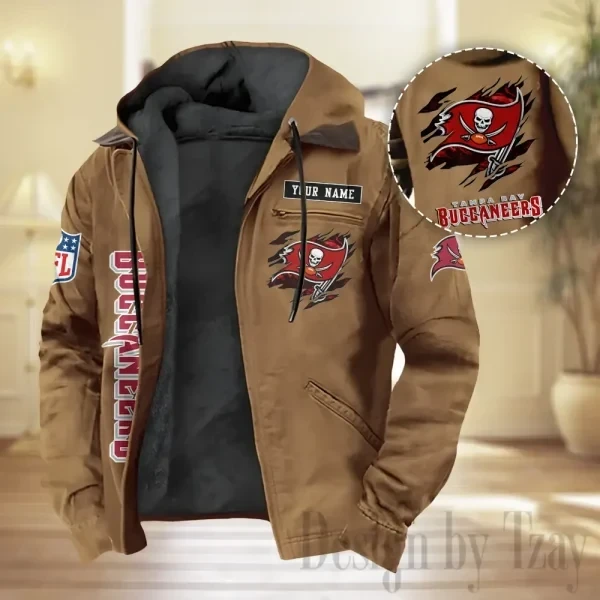 Tampa Bay Buccaneers Men Classic Badge Fleece-Lined Jacket PBSW0ML