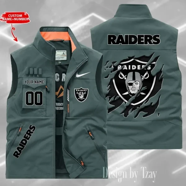 Las Vegas Raiders Sleeveless Jacket Multicolor PBH5HRR