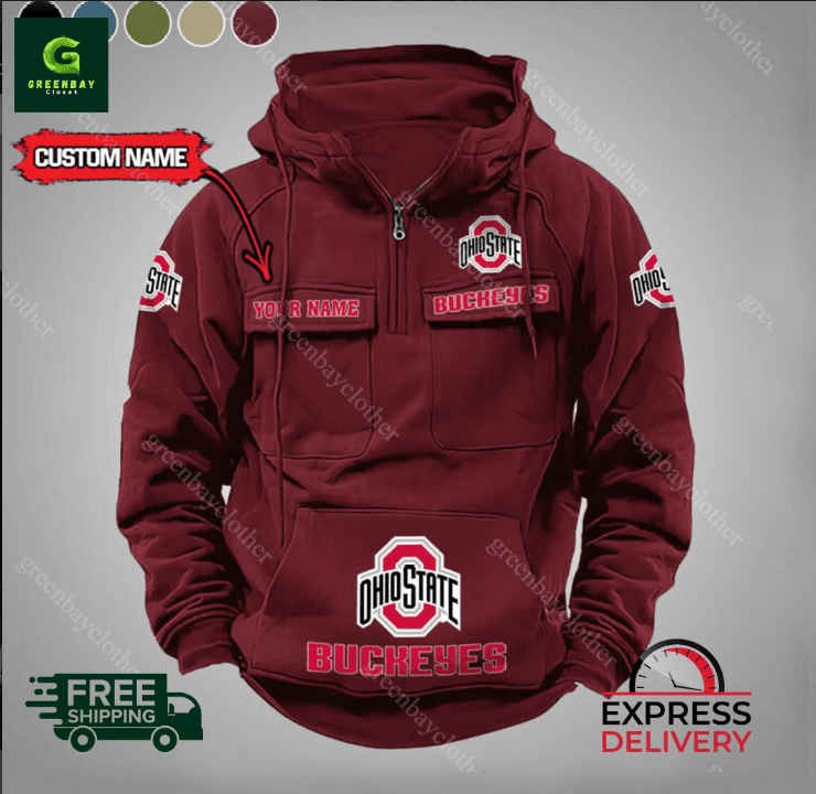 Ohio State Buckeyes Vintage Men Hoodie PBBT054
