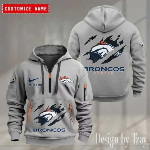 Denver Broncos Heavy Fleece Pullover Hoodie PBRQMC1
