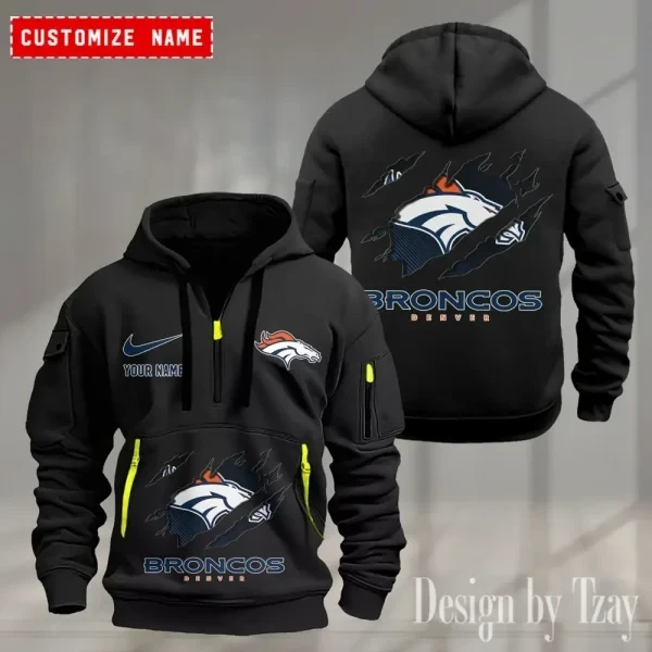 Denver Broncos Heavy Fleece Pullover Hoodie PBRQMC1