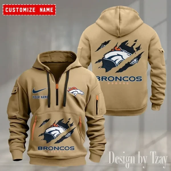 Denver Broncos Heavy Fleece Pullover Hoodie PBRQMC1