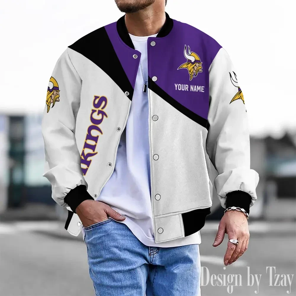 Minnesota Vikings Unisex Exclusive Styles Varsity Jacket SPTBBJACKET544