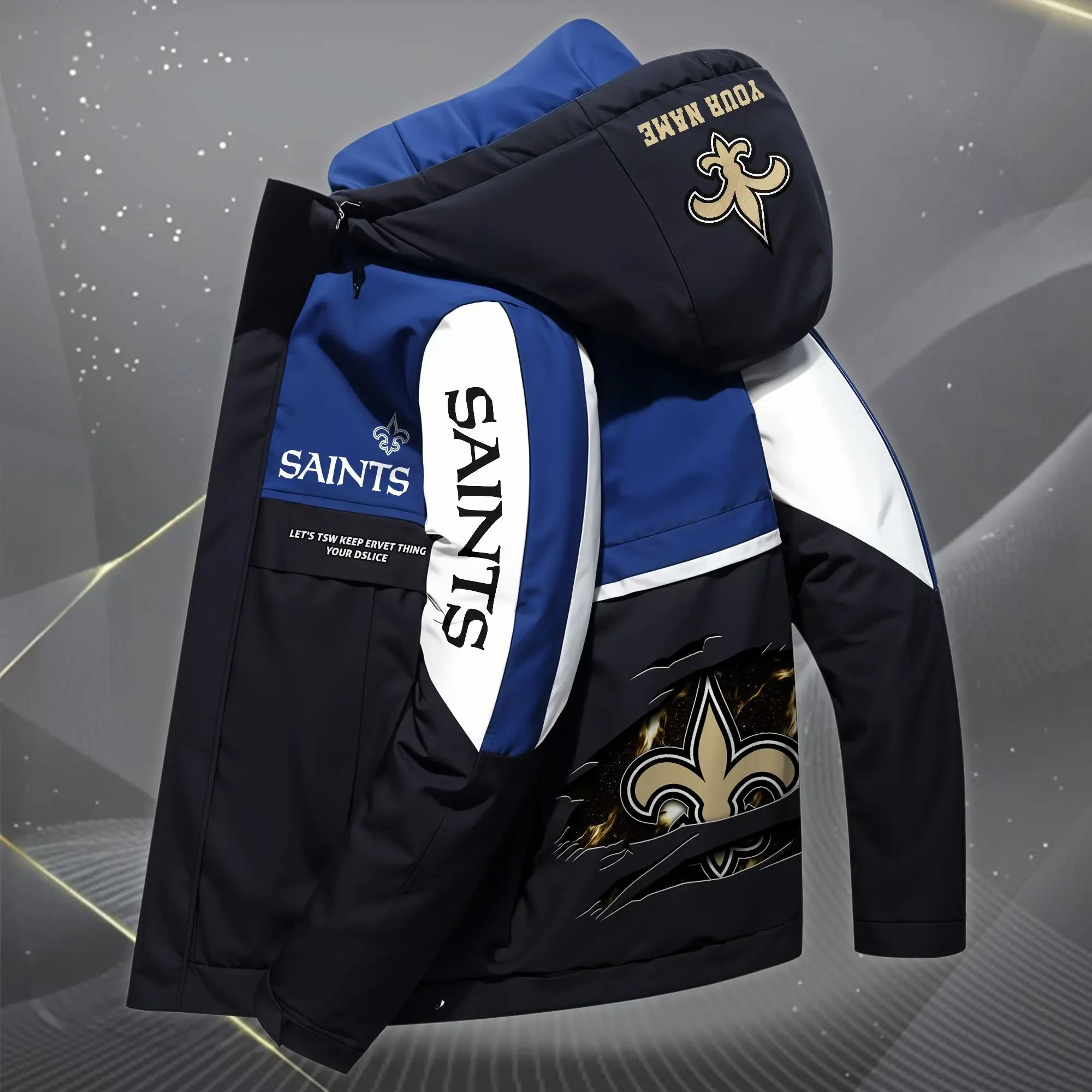 New Orleans Saints Outdoor Windproof Jacket SPTOWPJK056