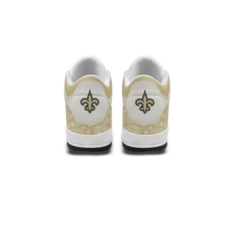 New Orleans Saints Basic Leather JD03 Shoes Men and Women PBKP4N8