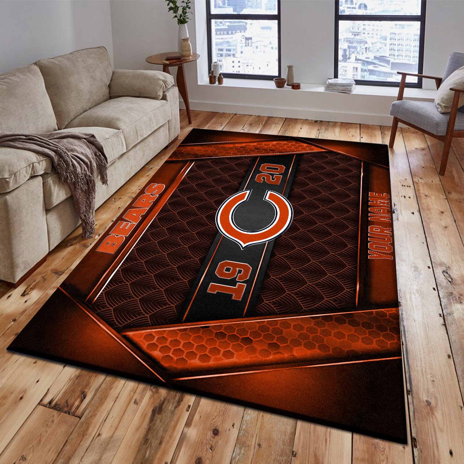 Chicago Bears Area Rug PBHE14G