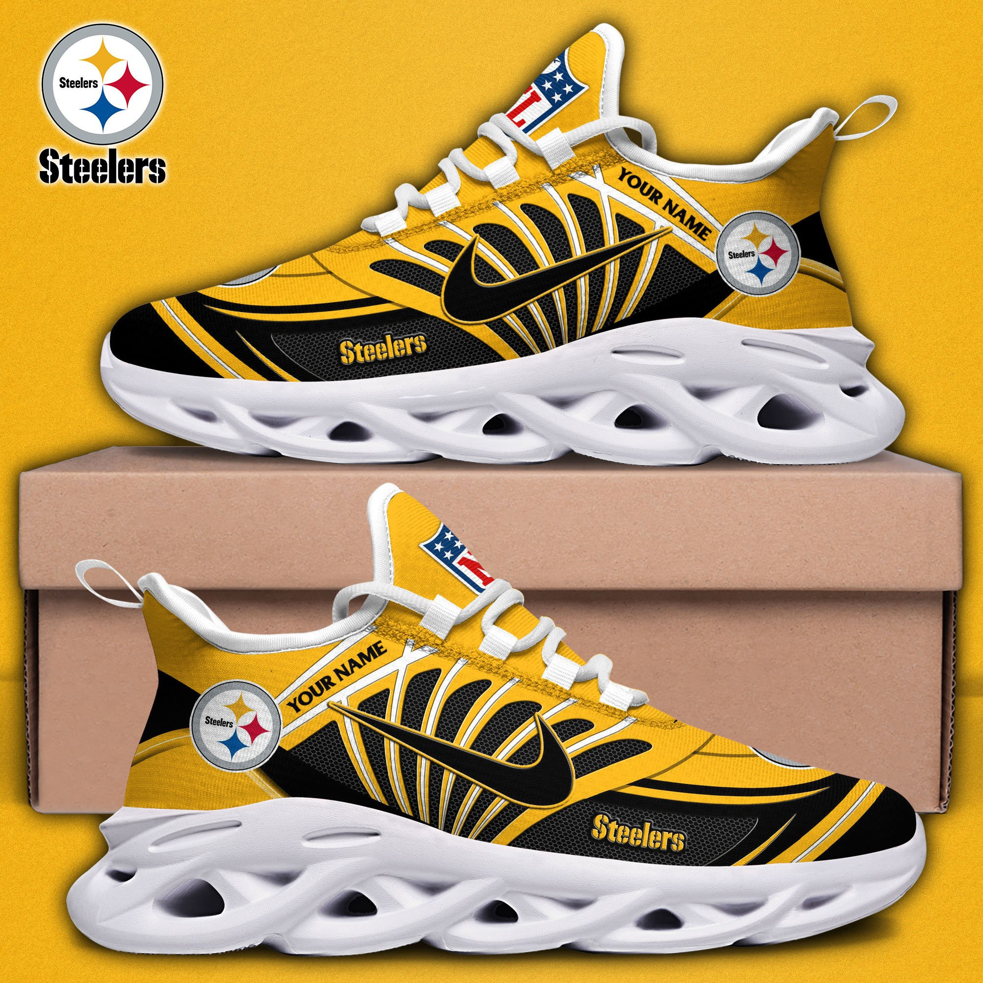 Pittsburgh Steelers Personalized Yezy Running Sneakers VG56A