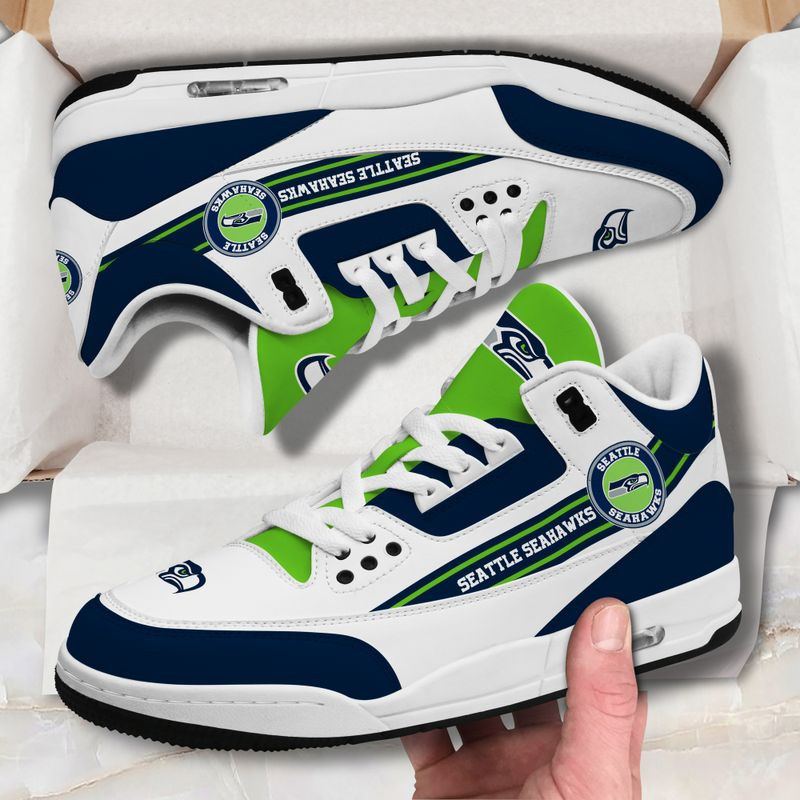 Seattle Seahawks Basic Leather JD03 Shoes Men and Women AZBTAVF