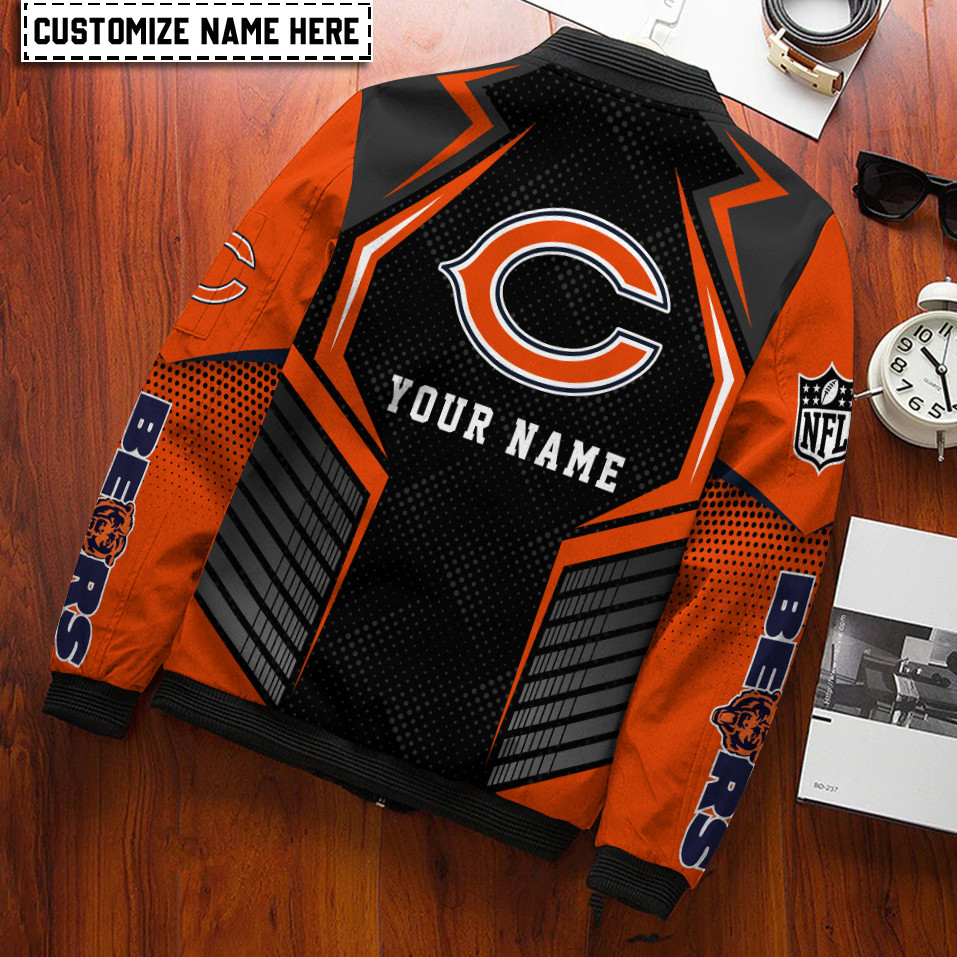 Chicago Bears Personalized Bomber Jacket PBQN4WR